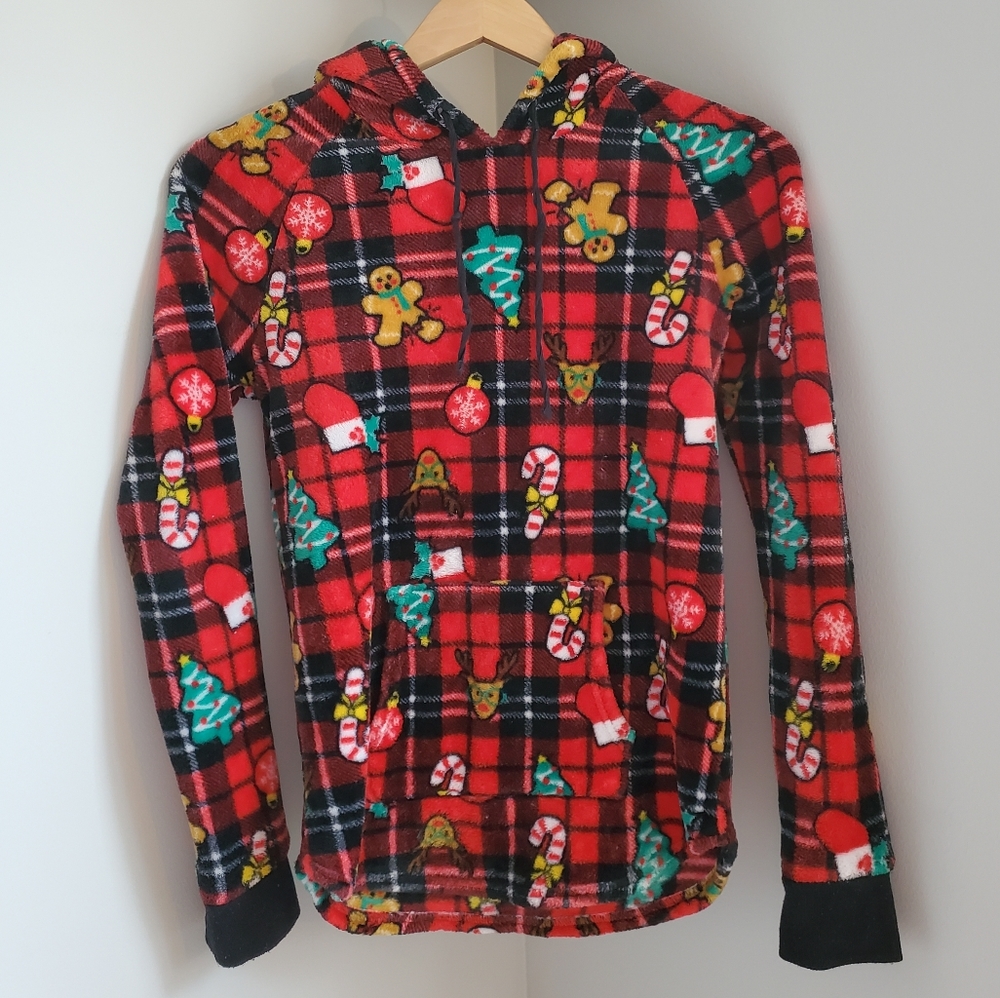 Christmas Themed Girls Winter Hoodie.